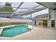 Inviting screened-in pool with a spacious deck at 1932 Southern Dunes Blvd, Haines City, FL 33844