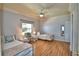 Bedroom with two twin beds and ceiling fan at 2119 Kirkland Lake Dr, Auburndale, FL 33823