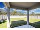 Covered patio overlooking a spacious fenced backyard at 264 Spirit Landings Cir, Winter Haven, FL 33880