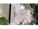 Top-down view of the roof, patio and surrounding vegetation at 2772 Indian Pipes Trl, Frostproof, FL 33843