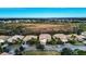 Aerial view of a luxury home in a quiet neighborhood at 3526 Valleyview Dr, Kissimmee, FL 34746