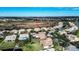 Aerial view of a luxury home in a quiet neighborhood at 3526 Valleyview Dr, Kissimmee, FL 34746