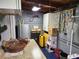 Unfinished basement area with storage shelving at 4105 Oak Dr, Winter Haven, FL 33881