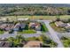 Single-story house with brown roof and landscaped lawn, aerial view at 4195 Muirfield Loop, Lake Wales, FL 33859