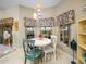 Charming kitchen nook with a white table and colorful chairs at 4195 Muirfield Loop, Lake Wales, FL 33859