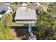 Aerial view of property showing canal access at 462 Sweetwater Way, Haines City, FL 33844