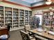 Well-stocked community library with seating area at 462 Sweetwater Way, Haines City, FL 33844