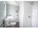 Main bathroom with double vanity and large shower at 520 S 10Th St, Lake Wales, FL 33853