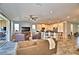 Open living space with access to the lanai at 537 Pond Cypress Ct, Auburndale, FL 33823