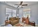 Home office with comfortable seating and a work desk at 537 Pond Cypress Ct, Auburndale, FL 33823
