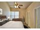 Bright bedroom with double closet and ceiling fan at 608 Sweet Bay Cir, Winter Haven, FL 33884
