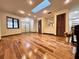 Bright and spacious living area with hardwood floors and a view at 952 N Heron Cir, Winter Haven, FL 33884