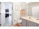 Clean bathroom with vanity, toilet and shower at 1005 Corvina Dr, Davenport, FL 33897
