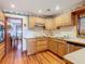 Traditional kitchen offering a clean layout, equipped with stainless steel appliances and sufficient counter space at 1107 Saint Anne Shrine Rd, Lake Wales, FL 33898