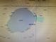 Plot map highlighting lakefront property and surrounding area at 1107 Saint Anne Shrine Rd, Lake Wales, FL 33898