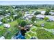 Aerial view of property and dock on the lake at 1330 Skyview Blvd, Lakeland, FL 33801