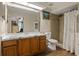 Clean bathroom with shower, vanity, and tile flooring at 1406 Chamberlain Loop, Lake Wales, FL 33853