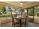 Relaxing screened porch with patio furniture and backyard views at 1406 Chamberlain Loop, Lake Wales, FL 33853