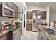 Modern kitchen with stainless steel appliances and ample counter space at 1713 Yellow Trl, Lakeland, FL 33801