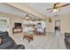Open concept kitchen and living area at 21113 Kissimmee Shores Rd, Lake Wales, FL 33898