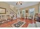 Living area with hardwood floors, fireplace and ample natural light at 21113 Kissimmee Shores Rd, Lake Wales, FL 33898