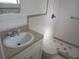 Clean bathroom with shower/tub combo and updated vanity at 2790 Avenue L Nw, Winter Haven, FL 33881