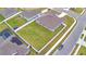 Aerial view showcasing a large, fenced backyard, ideal for recreation and outdoor living at 304 Denna Ln, Auburndale, FL 33823