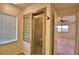 Bathroom with shower and glass enclosure at 514 Lake Mariam Ter, Winter Haven, FL 33884