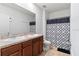 Bathroom with double vanity and shower at 716 Brooklet Dr, Davenport, FL 33837