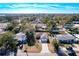 An aerial view of the property showing the home's neighborhood and surroundings at 834 Avenue I Ne, Winter Haven, FL 33881