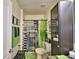 Clean bathroom with a shower/tub combo and green accents at 918 Revere Ave, Haines City, FL 33844