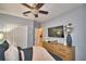 Guest bedroom with dresser and TV at 918 Revere Ave, Haines City, FL 33844