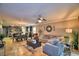 Open concept living room with a view of the kitchen and dining area at 918 Revere Ave, Haines City, FL 33844