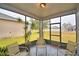 Relaxing screened porch with multiple chairs at 918 Revere Ave, Haines City, FL 33844
