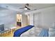 Relaxing bedroom features seamless access to a bathroom for ultimate convenience at 1510 Shorewood Dr, Auburndale, FL 33823