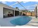 Inviting screened-in pool area, perfect for relaxing and entertaining, with ample seating and a pleasant view at 1817 Mckeown Ave, Haines City, FL 33844