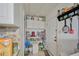 Pantry area with shelving and storage for kitchen items at 253 Blackwell Villa Cv, Babson Park, FL 33827