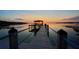 Gorgeous sunset view from the pier on the waterfront at 253 Blackwell Villa Cv, Babson Park, FL 33827