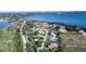 Aerial view showing the property located on the water at 3312 Eagles Trce, Winter Haven, FL 33884