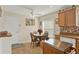 Cozy kitchen area featuring a charming breakfast nook and ample cabinet space at 428 Lake Suzanne Dr, Lake Wales, FL 33859