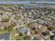 Aerial view showcasing the home's location within a residential community at 452 Palastro Ave, Auburndale, FL 33823