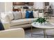 Living room featuring a comfortable sofa and coffee table at 452 Palastro Ave, Auburndale, FL 33823