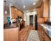 Modern kitchen showcasing stainless steel appliances, ample cabinet space, and a functional layout at 4540 Turnberry Ln, Lake Wales, FL 33859