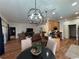 Open concept floor plan showing the breakfast nook and kitchen in a well lit living area at 4540 Turnberry Ln, Lake Wales, FL 33859