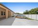 View of the home's backyard and the above ground pool at 4924 Saint James St, Winter Haven, FL 33881