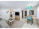 Open concept space with living area, dining table, and stylish decor at 720 Fonda Ct # 54, Lakeland, FL 33803