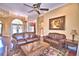 Inviting living room with elegant decor, hardwood floors, and ample natural light at 105 Wyndham Dr, Winter Haven, FL 33884