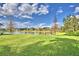 Pond view and lush lawn, perfect for outdoor activities at 105 Wyndham Dr, Winter Haven, FL 33884