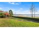Lakeside gazebo with beautiful view of the water at 15 Casarena Ct, Winter Haven, FL 33881