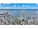 Scenic lake view with a dock under mature trees draped in Spanish Moss at 1904 Eloise Cove Dr, Winter Haven, FL 33884